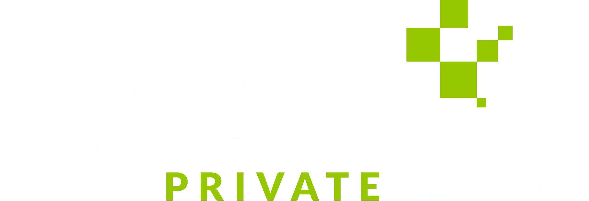 w3shop logo - white